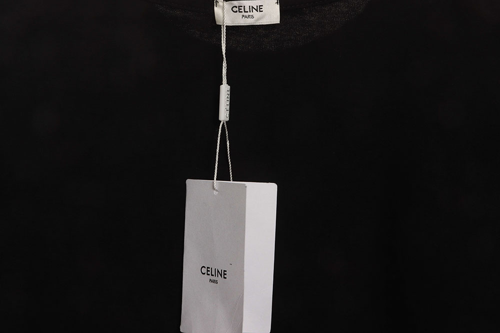 Celine Arc de Triomphe LOGO printed short sleeves