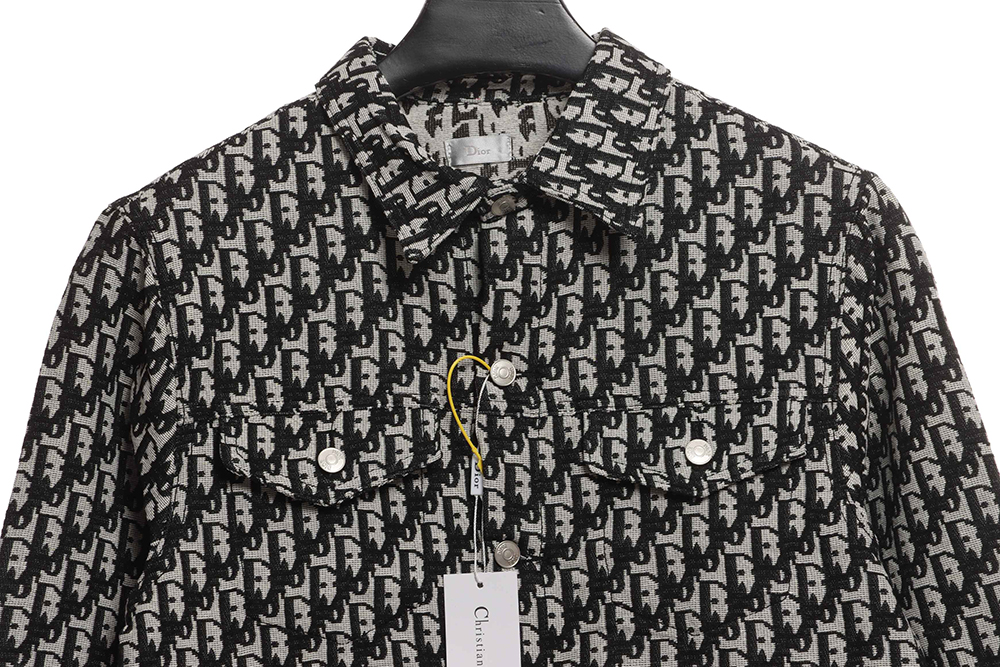 Dior classic LOGO jacquard all-over printed jacket