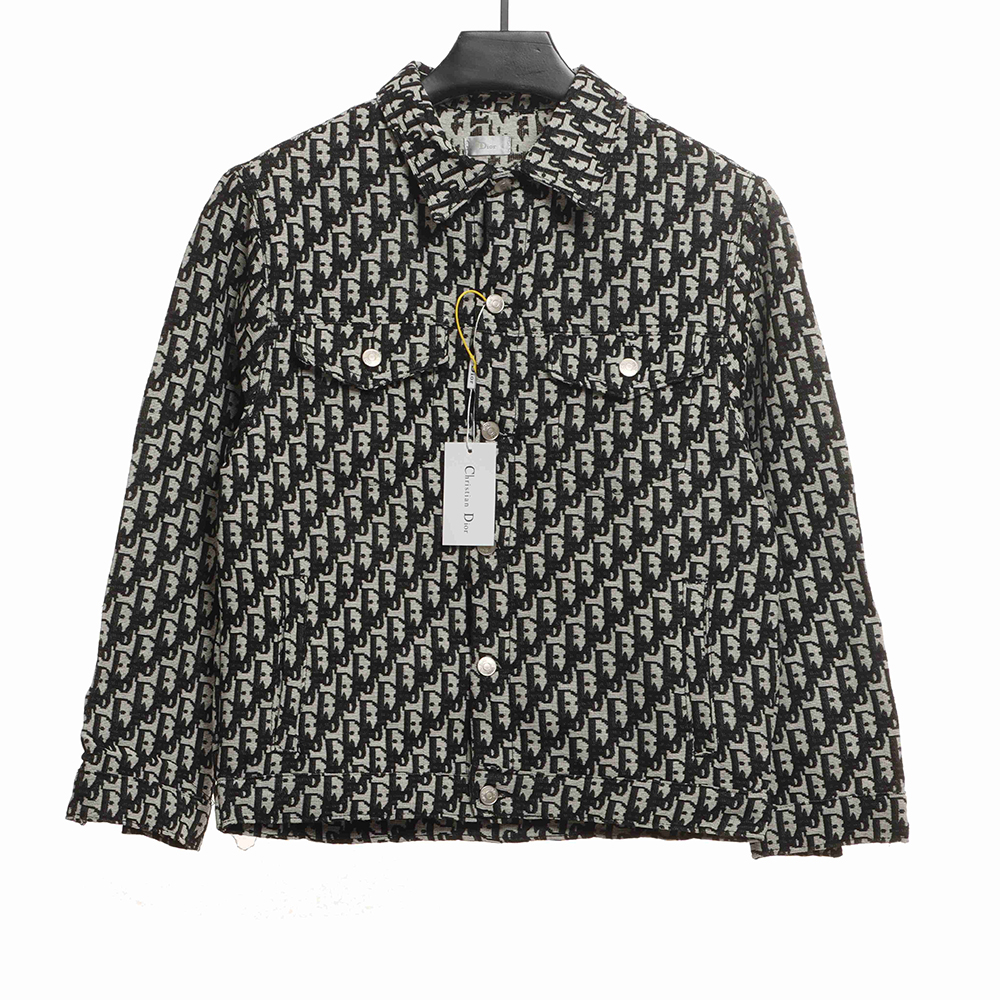 Dior classic LOGO jacquard all-over printed jacket