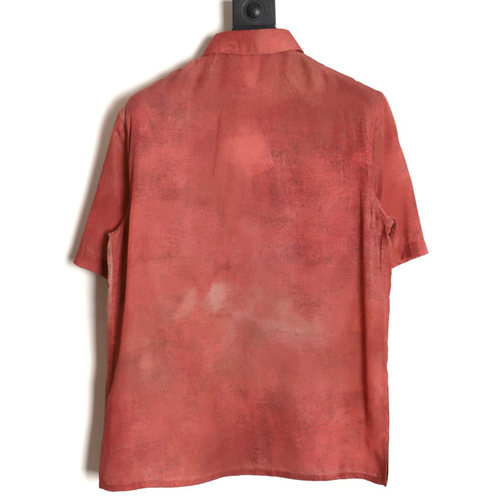 Dior 24ss fun little foot pattern new short-sleeved shirt
