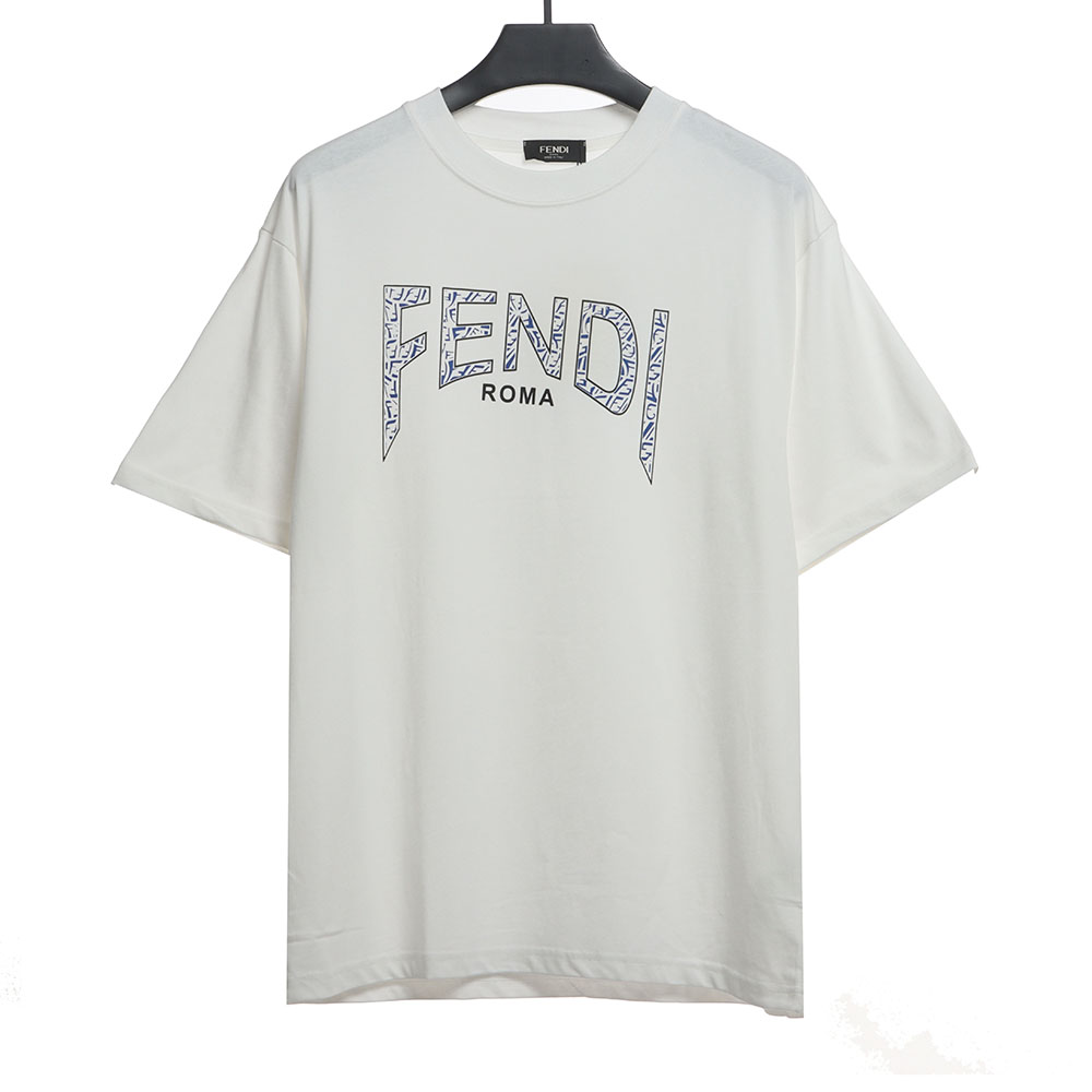 Fendi three-dimensional logo printed short sleeves TSK1