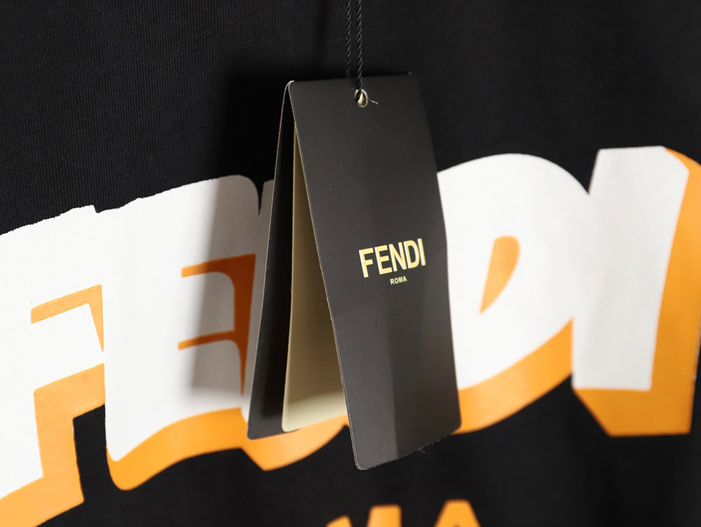 Fendi 3D logo print T-shirt TSK1