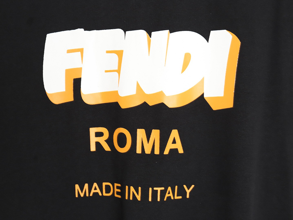 Fendi 3D logo print T-shirt TSK1