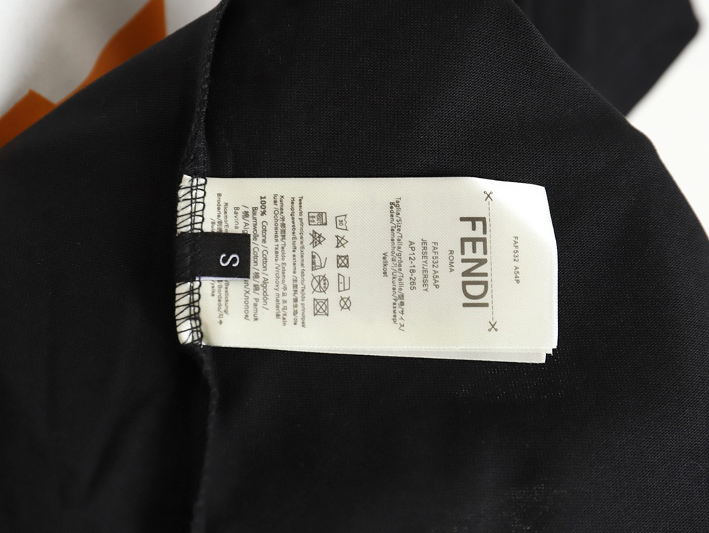 Fendi 3D logo print T-shirt TSK1
