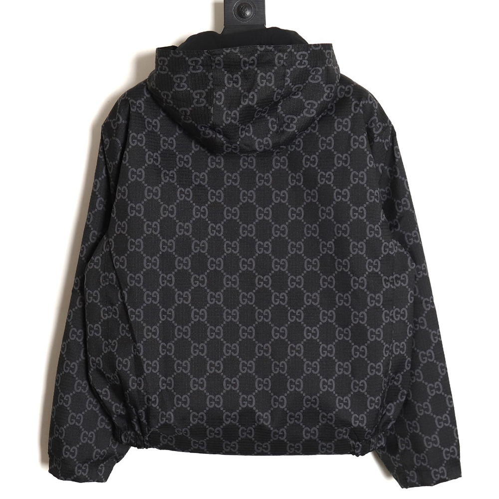 Gucci reversible presbyopic dragon plaid jacket