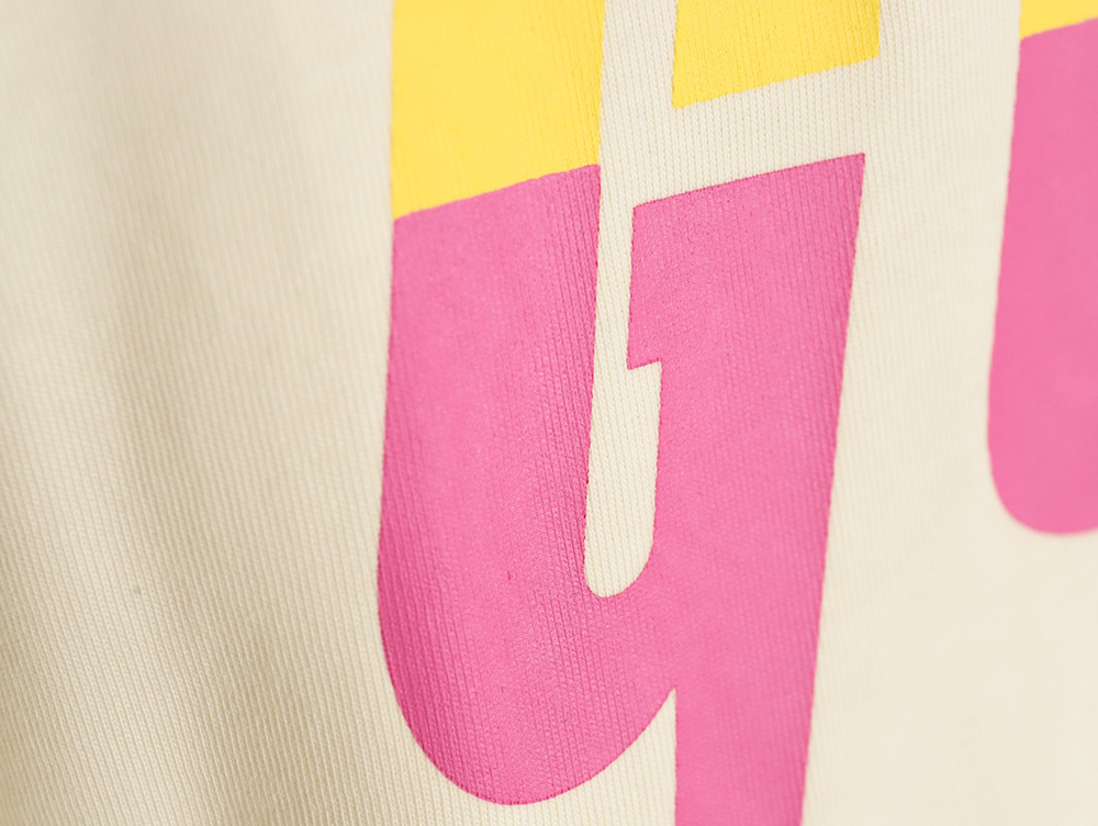 Gucci limited edition lightning letter print short sleeves