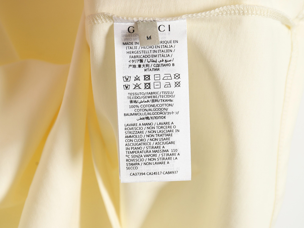 Gucci limited edition lightning letter print short sleeves
