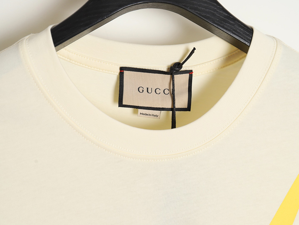 Gucci limited edition lightning letter print short sleeves