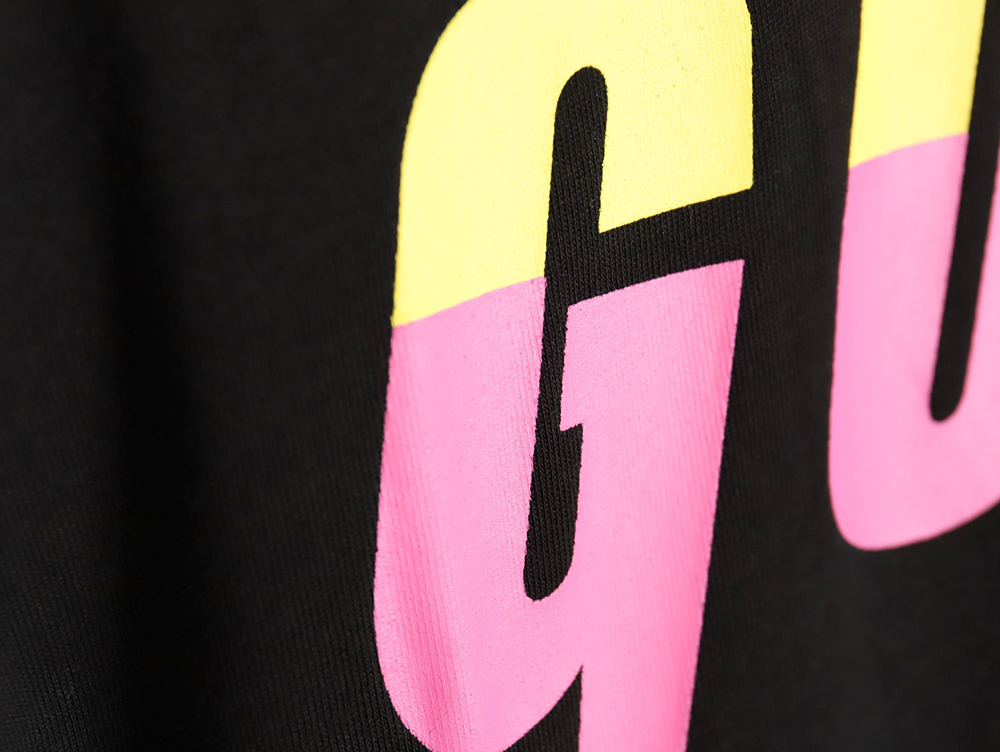 Gucci limited edition lightning letter print short sleeves TSK1
