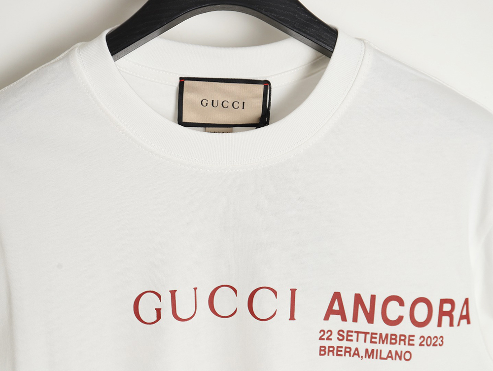 Gucci classic letter logo round neck short sleeves