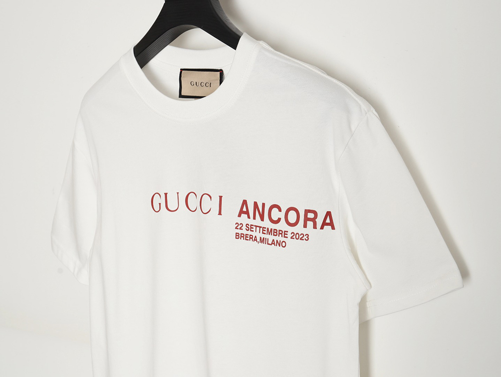 Gucci classic letter logo round neck short sleeves