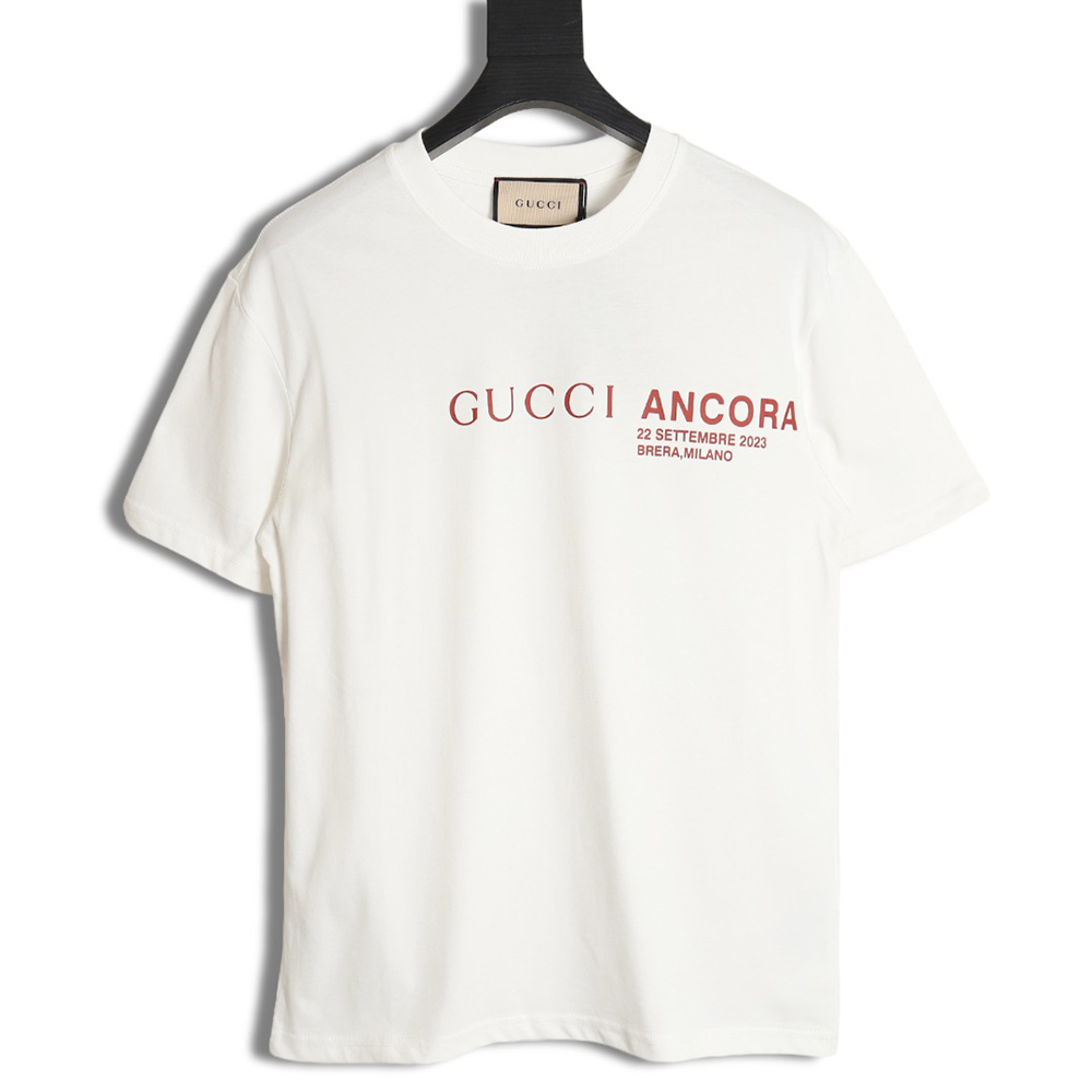 Gucci classic letter logo round neck short sleeves