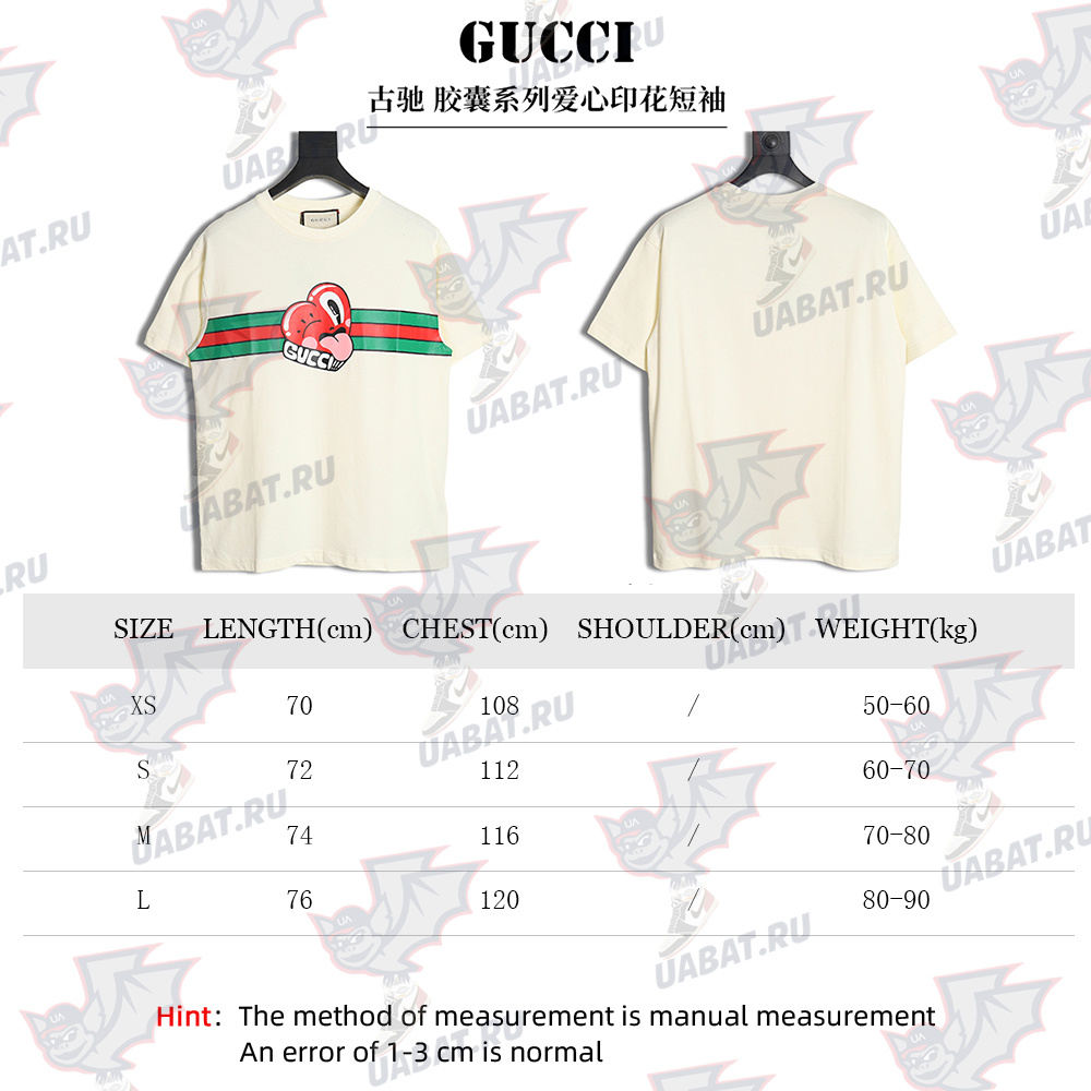Gucci Capsule Collection Love Print Short Sleeves
