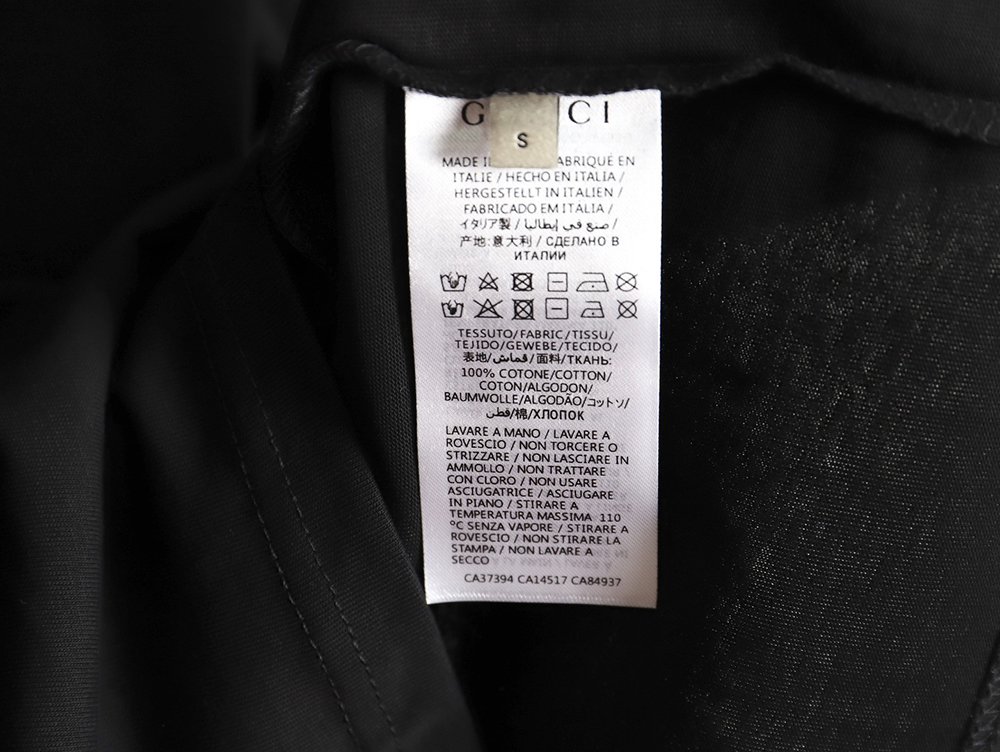 GUCCI early spring new rivet logo round neck t-shirt TSK1