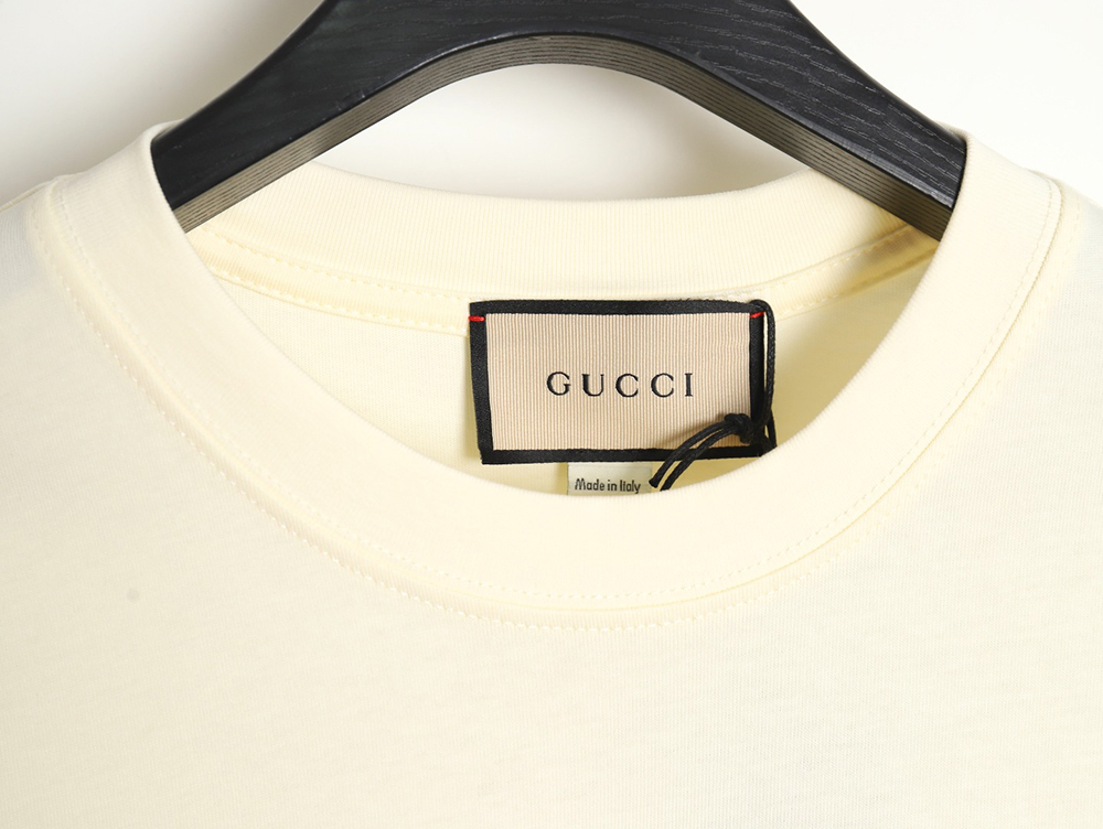 Gucci classic sketch logo round neck short sleeves