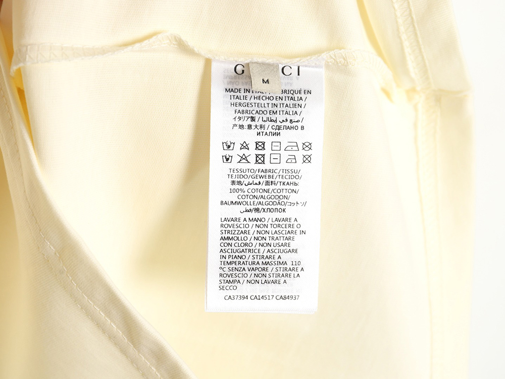 Gucci classic sketch logo round neck short sleeves