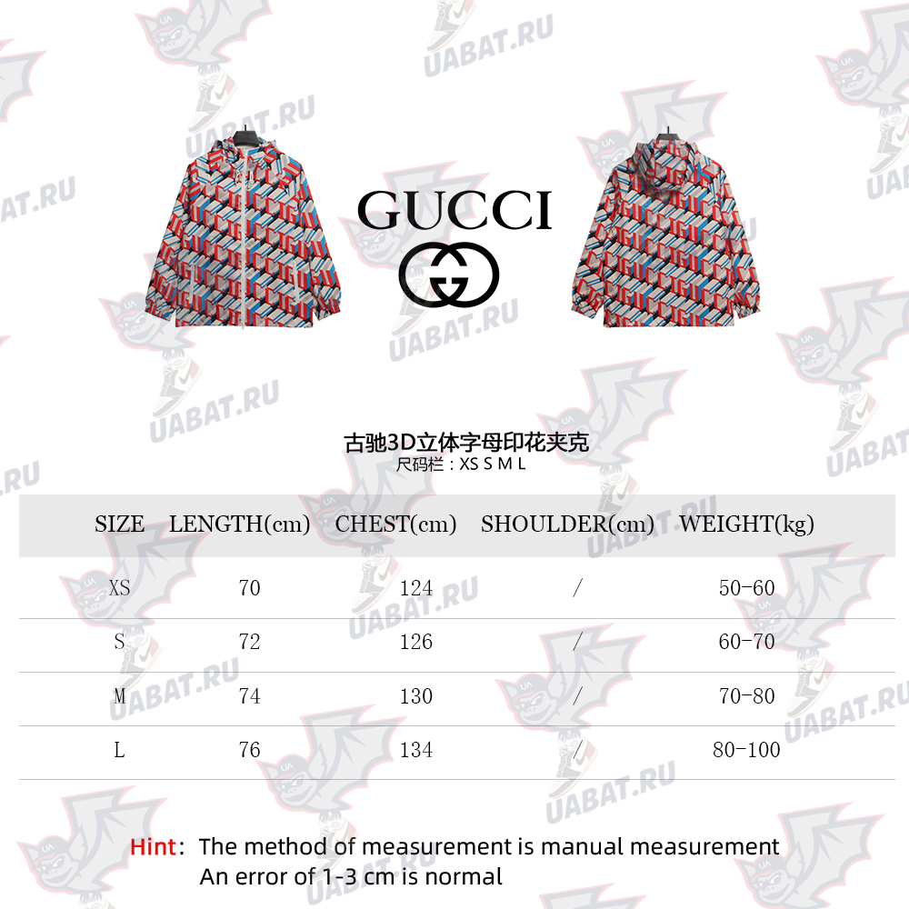 Gucci 3D letter print jacket