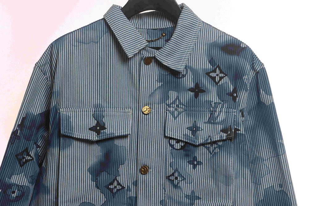 LV ink presbyopic denim jacket