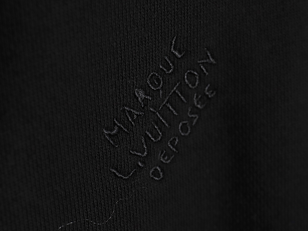 Louis Vuitton 24ss drawstring beaded signature hooded zipper sweatshirt