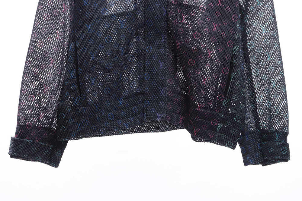 LV gradient presbyopic mesh hooded jacket