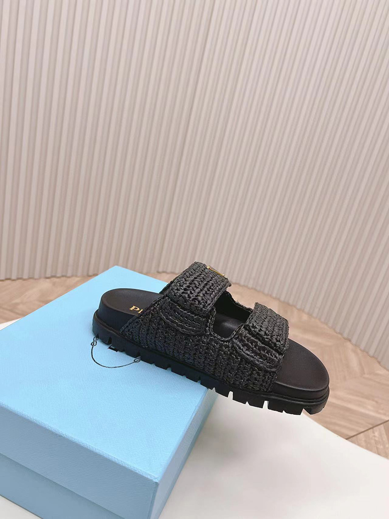 Prada Woven fabric sandals