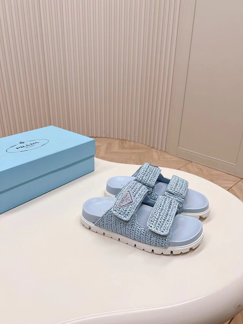Prada Woven fabric sandals