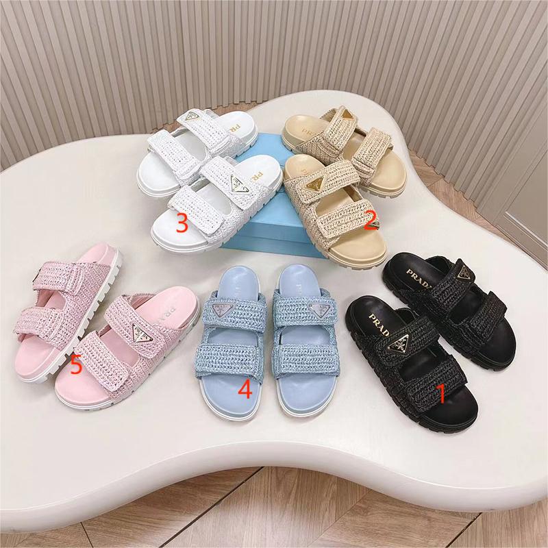 Prada Woven fabric sandals