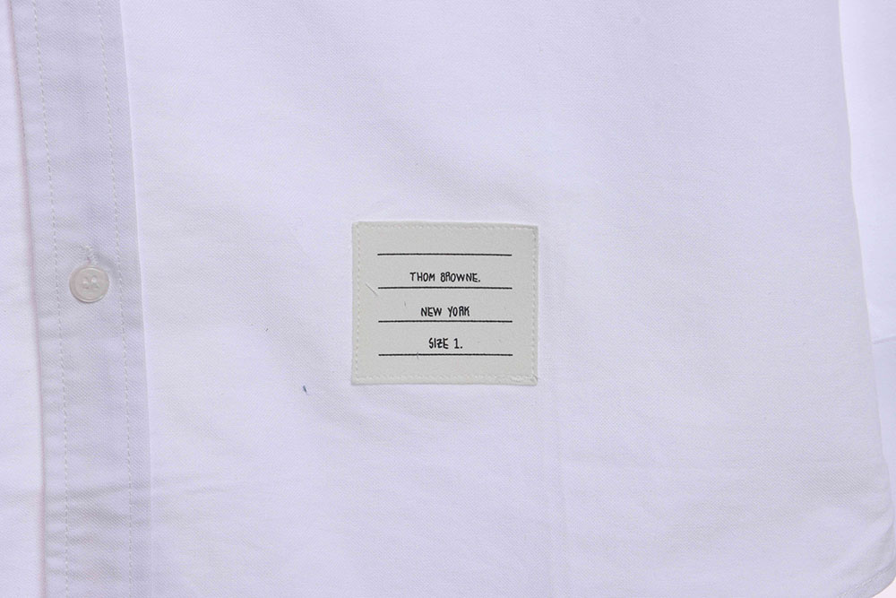 TB classic placket web long sleeve shirt