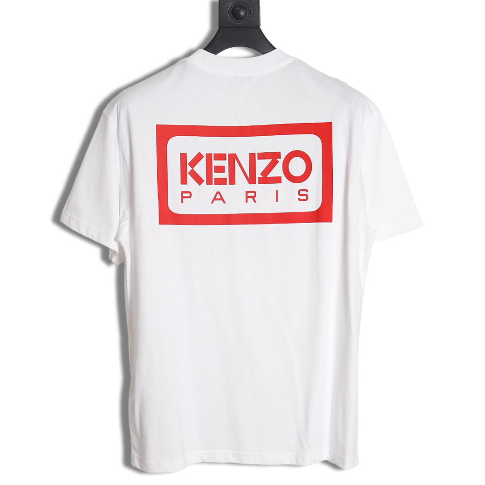 KENZO 24SS black label red embroidered letters T-shirt