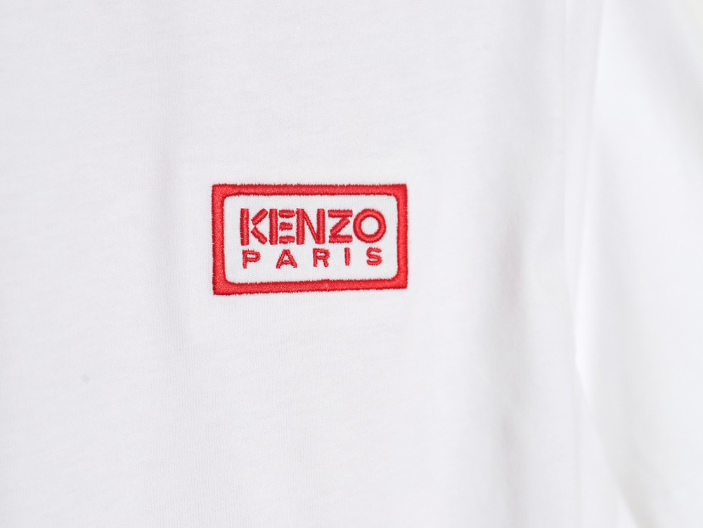 KENZO 24SS black label red embroidered letters T-shirt