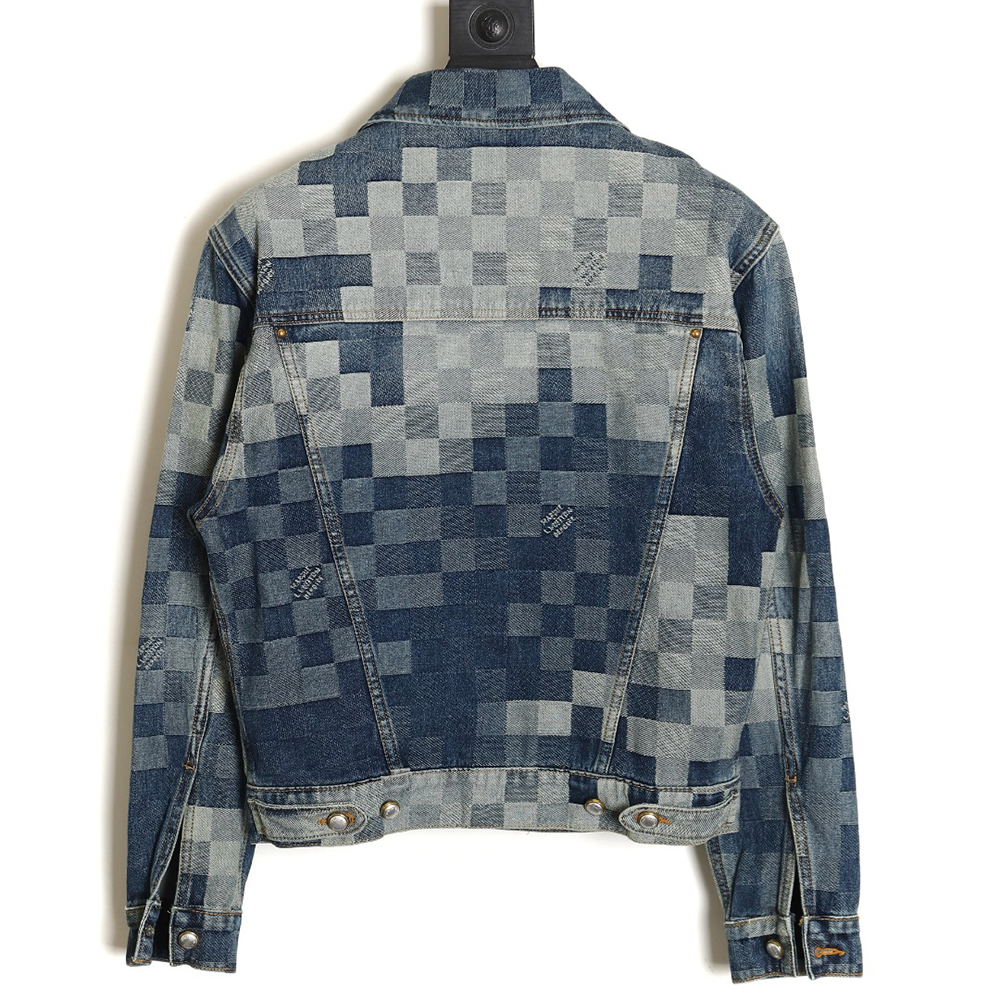 Louis Vuitton 24SS mosaic checkerboard denim jacket