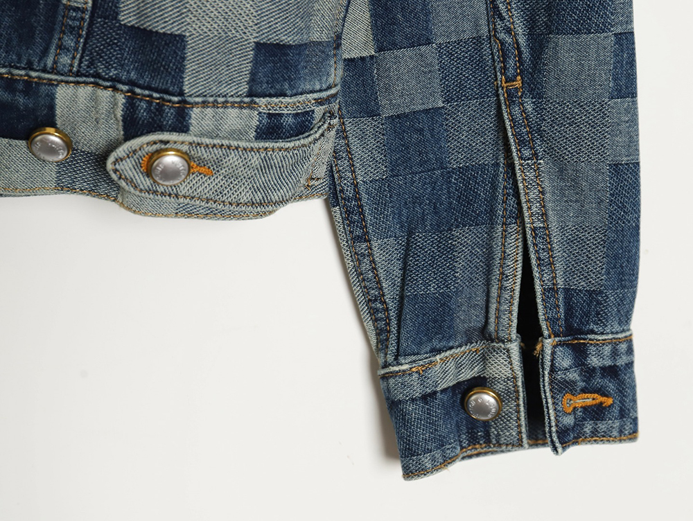 Louis Vuitton 24SS mosaic checkerboard denim jacket