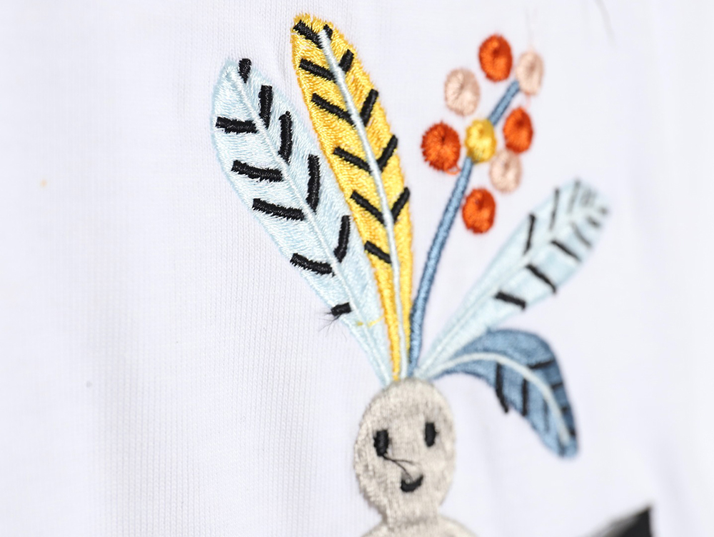 Loewe joint 24ss mandrake embroidered pocket short sleeves