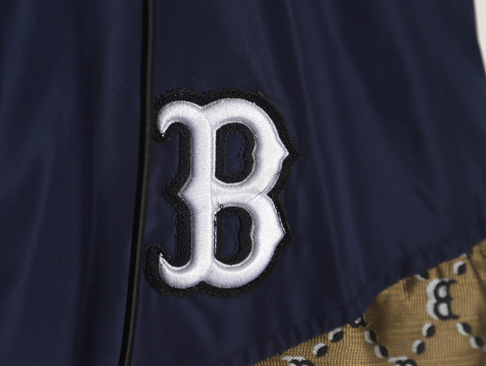 MLB all-over logo printed trench coat TSK1
