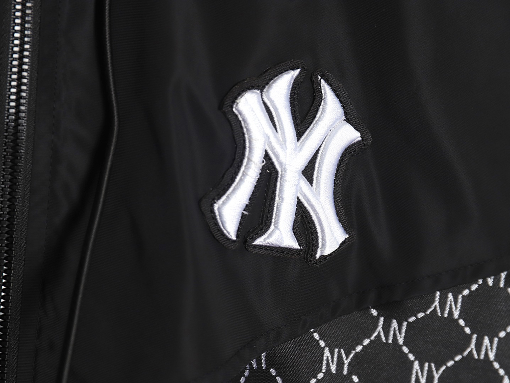 MLB all-over logo printed trench coat TSK2