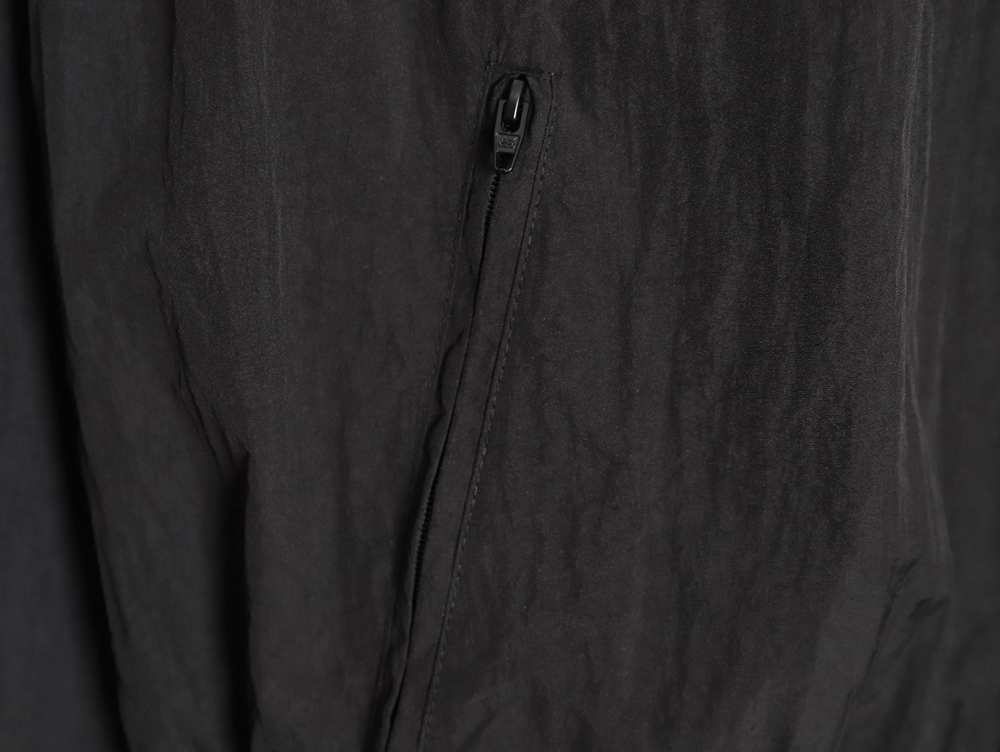Balenciaga 24SS 3B embroidered all black sports suit jacket