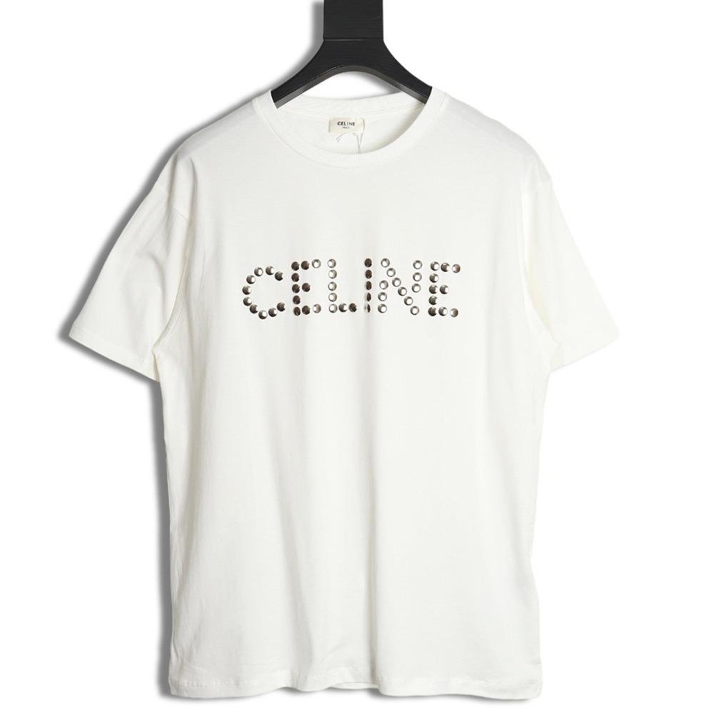 Celine studded letter T-shirt