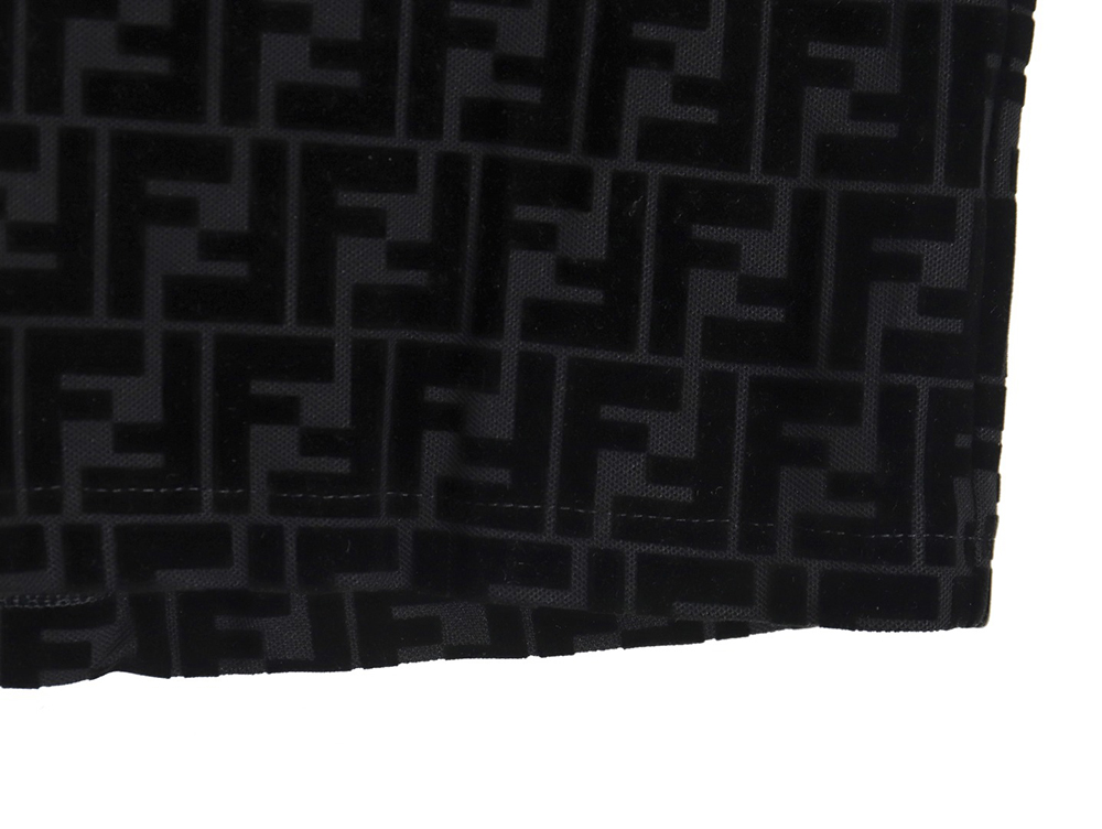 Fendi 22ss FF all-over printed flocked shorts