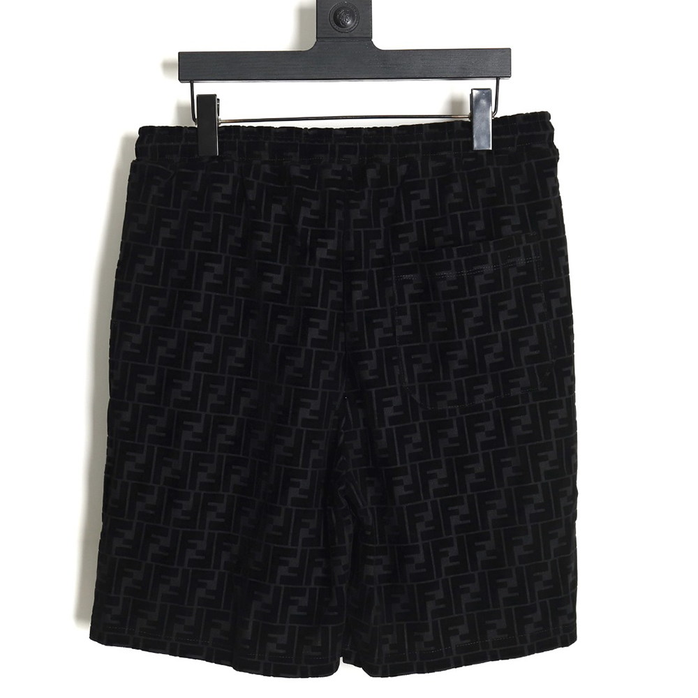 Fendi 22ss FF all-over printed flocked shorts