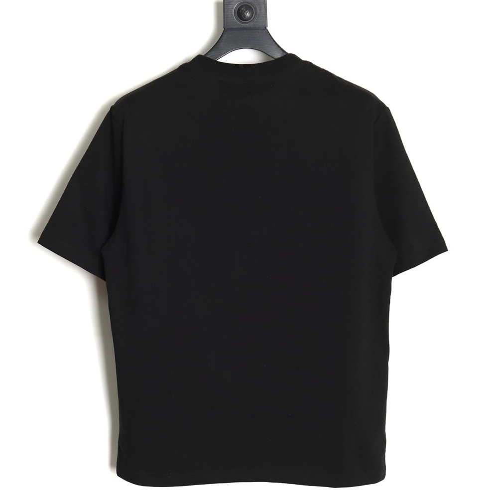 Fendi double F colorful painted line printed short sleeves