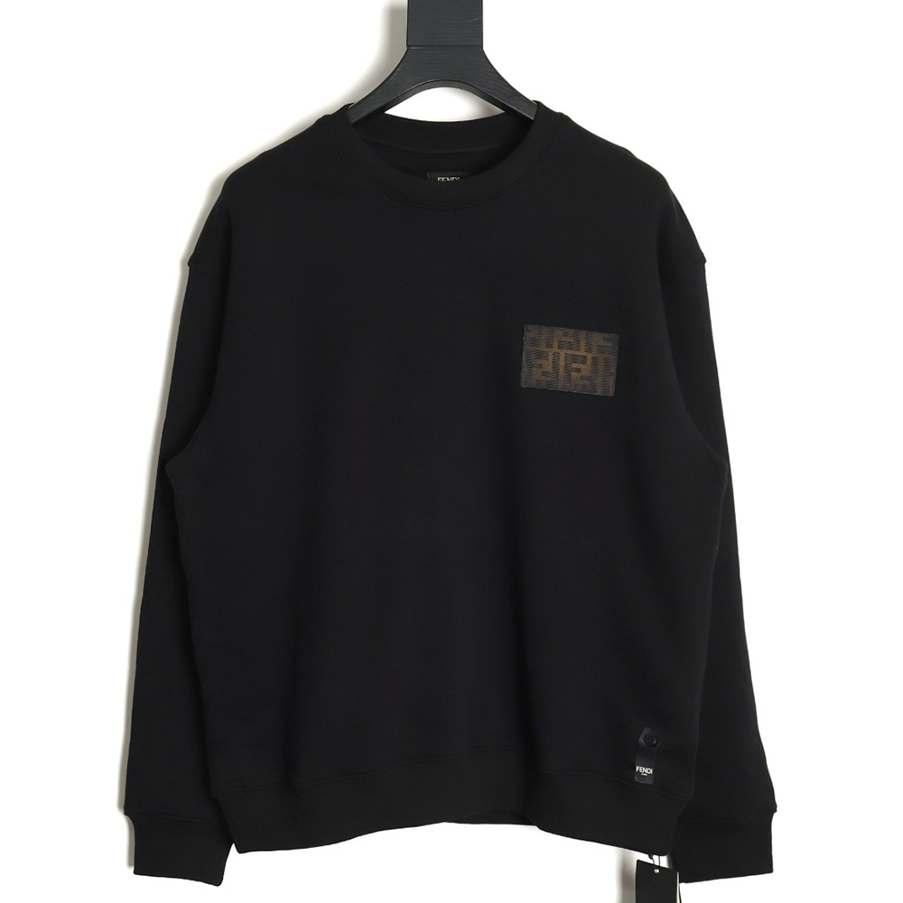 Fendi 24SS gradient FF square mark round neck sweatshirt