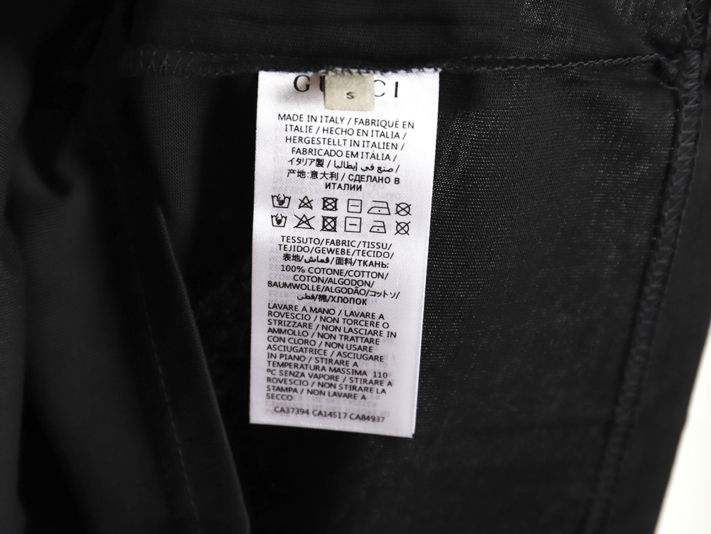 Gucci classic sketch logo round neck short sleeves