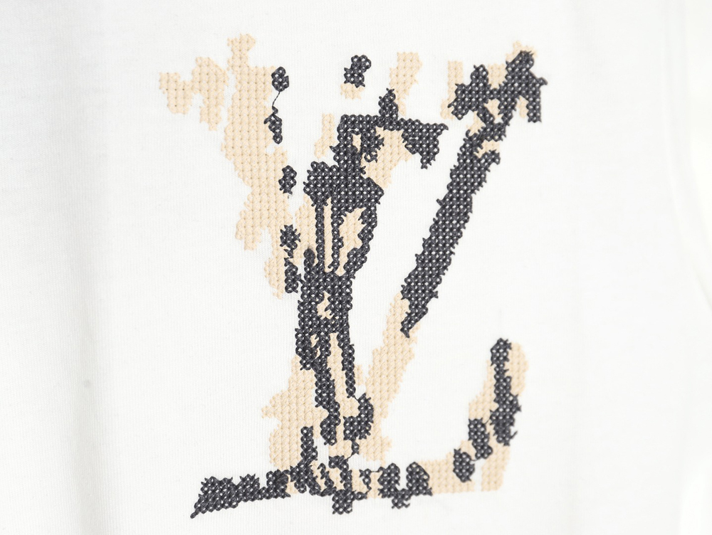 Louis Vuitton cross-stitch monogram short-sleeve