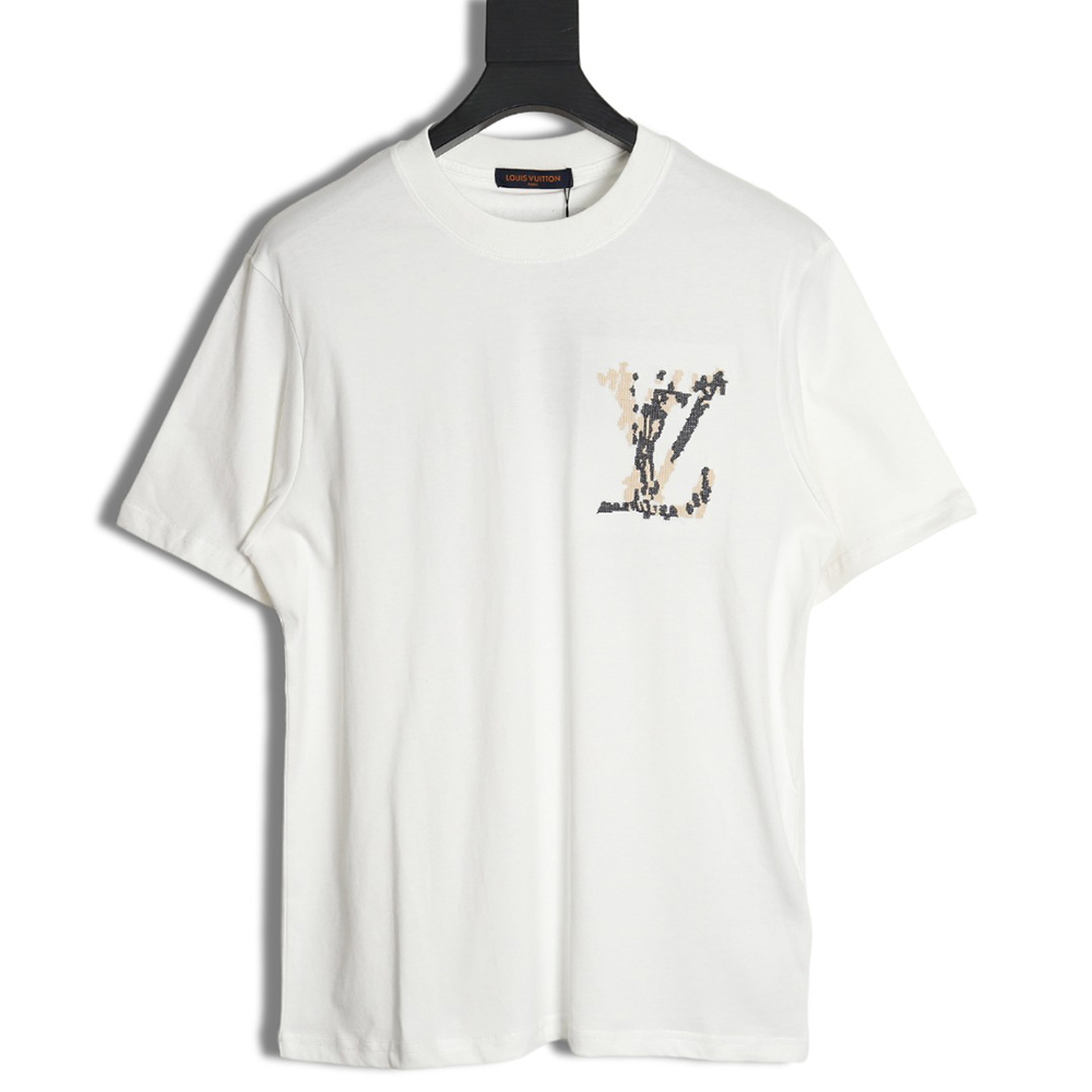 Louis Vuitton cross-stitch monogram short-sleeve
