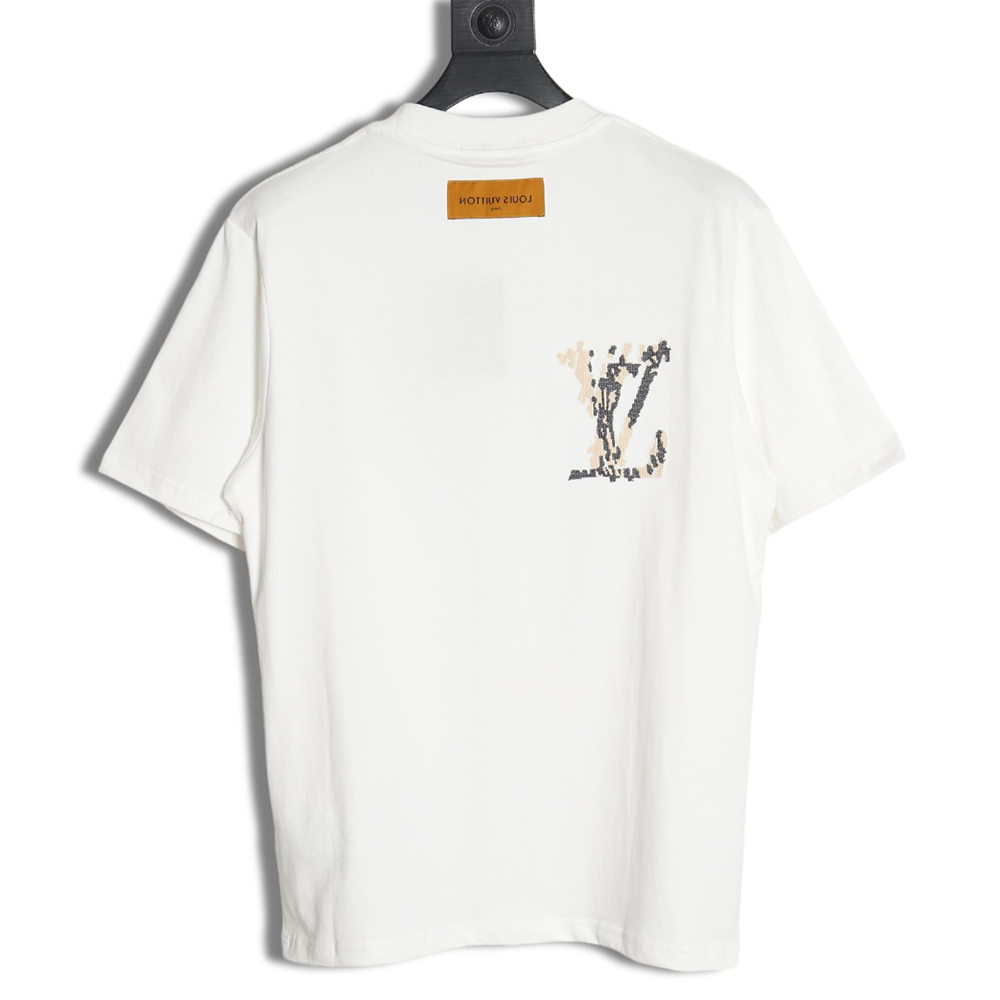 Louis Vuitton cross-stitch monogram short-sleeve