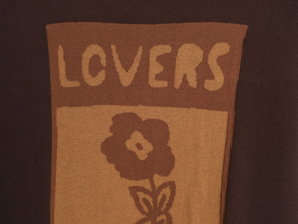 Louis Vuitton 24SS box jacquard knitted T-shirt