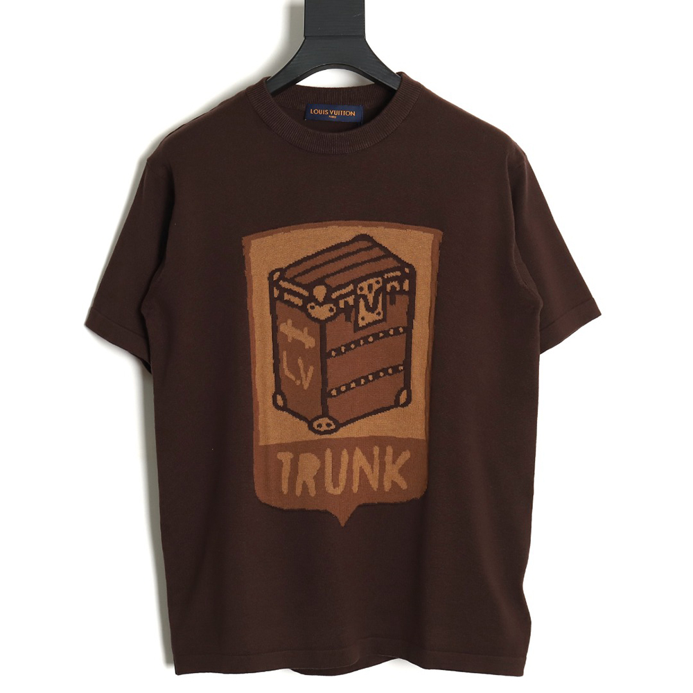 Louis Vuitton 24SS box jacquard knitted T-shirt