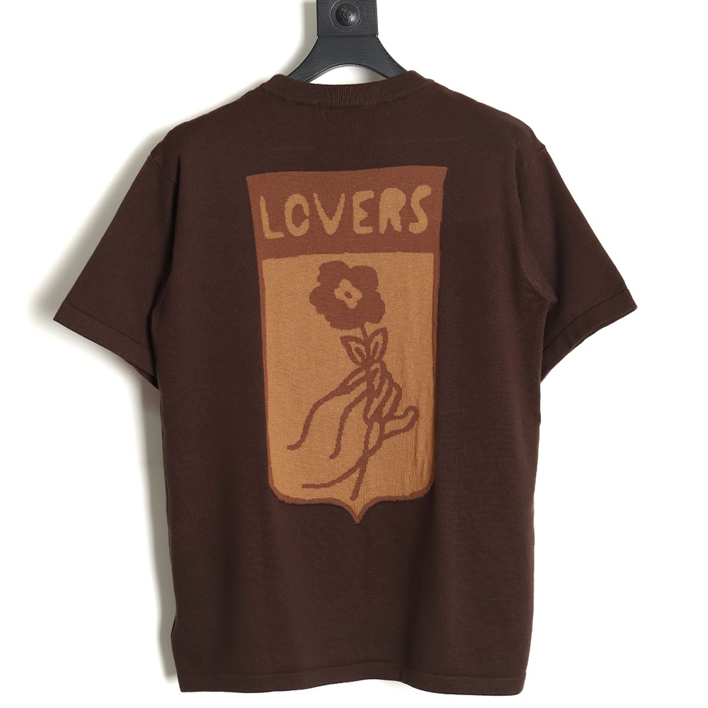 Louis Vuitton 24SS box jacquard knitted T-shirt