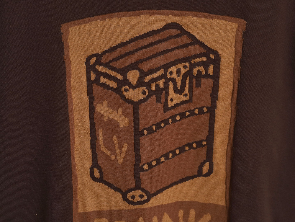 Louis Vuitton 24SS box jacquard knitted T-shirt