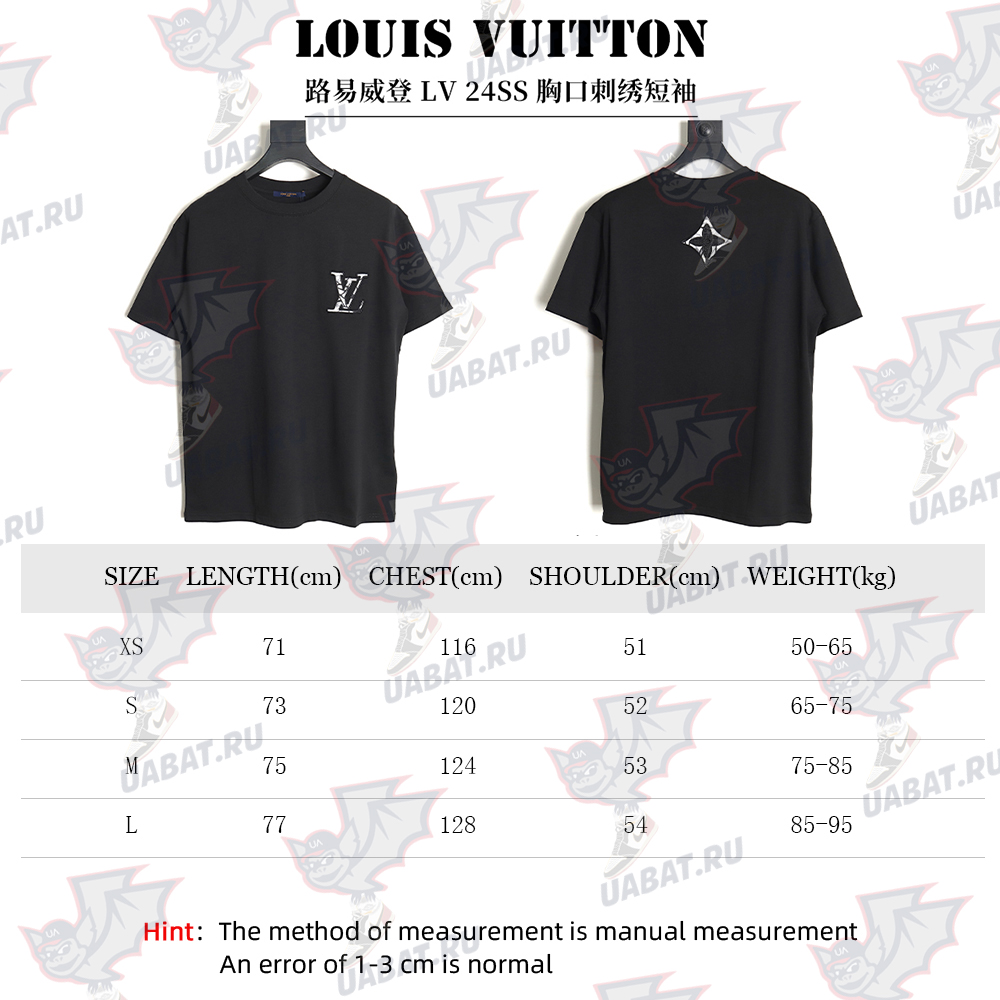 Louis Vuitton 24SS chest embroidered short sleeves TSK1